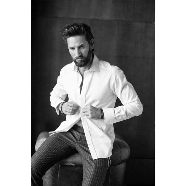 Men's Green Bow Business Shirt  Thumbnail