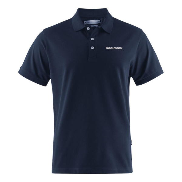 Realmark Men's  Premium Cotton Polo - Navy Thumbnail
