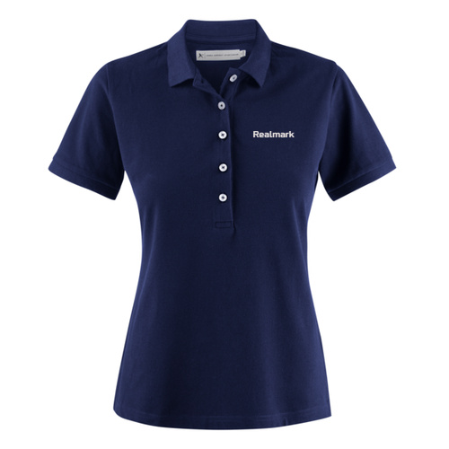 Realmark - Women's Premium Cotton Polo - Navy Thumbnail