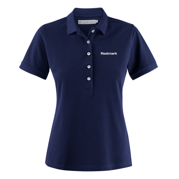 Realmark - Women's Premium Cotton Polo - Navy Thumbnail