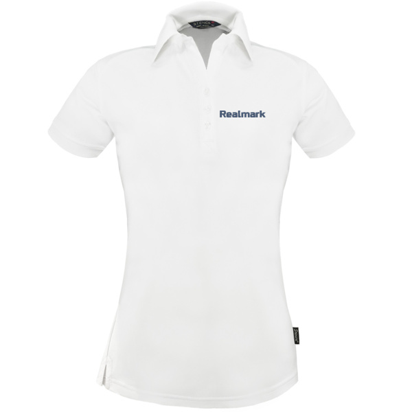 Realmark - Women's Performance Eco Polo - White Thumbnail